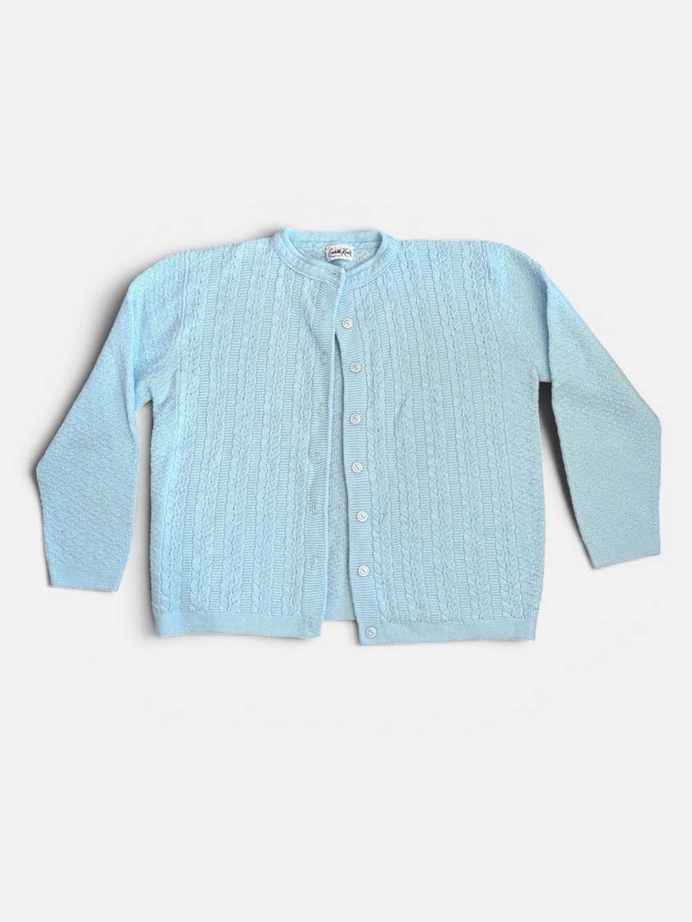 Vintage Cuddle Knit Blue Cardigan